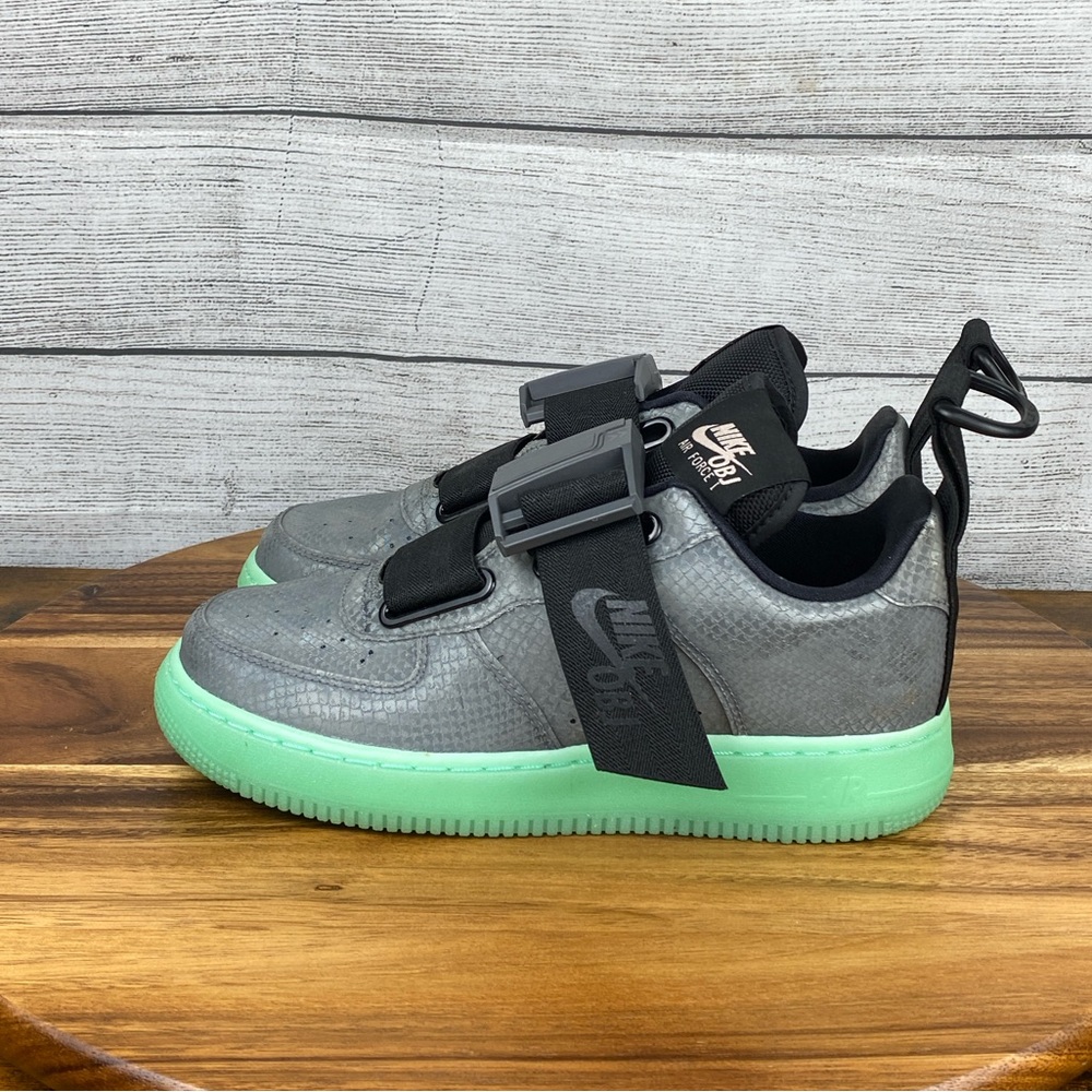 Nike Air Force 1 Utility Cool Grey OBJ Odell Beckham Jr Shoe AV2040-001 Kids 5.5